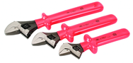 Insulated Adjustable 3 Piece Wrench Set 8"; 10" & 12" - Eagle Tool & Supply