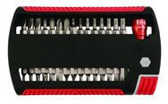 31 Piece - Slotted 5.5; 6.5; 8.0mm Phillips #0-3; Torx T6-T25; Hex Metric 2.0-6.0mm Hex Inch 5/64-1/4" - Magnetic 1/4" Bit Holder - Insert Bit Set in XSelector Storage Box - Eagle Tool & Supply