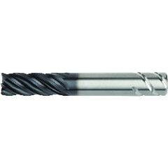 1/2x1/2x1-5/8x4 .060R 5FL Carbide End Mill-Round Shank-AlTiN - Eagle Tool & Supply