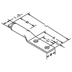 40156 ALUMINUM TWO HOLE LUG BROWN - Eagle Tool & Supply