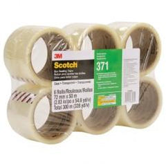 72MMX50MM 371 CLR BOX SEALING TAPE - Eagle Tool & Supply