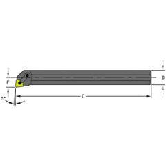 A20U MCLNR4 Steel Boring Bar w/Coolant - Eagle Tool & Supply