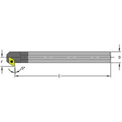 E08R SDXCL2 Solid Carbide Boring Bar w/Coolant - Eagle Tool & Supply