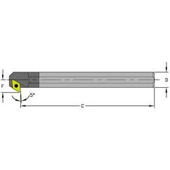 A06J SDXCR2 Steel Boring Bar w/Coolant - Eagle Tool & Supply