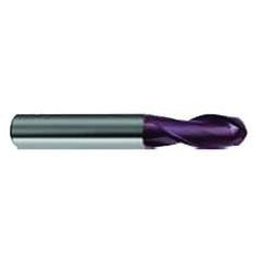 9/16" Dia. - 3-1/2" OAL - 30 Helix Super-A CBD Ball Nose EM - 2 FL - Eagle Tool & Supply