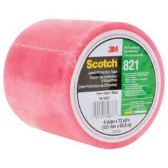 List 821 4" x 72 yds Labelgard Film Tape - Pink - Eagle Tool & Supply