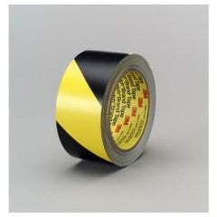 List 5702 1" x 36 yds Safety Stripe Tape - Black/Yellow - Eagle Tool & Supply